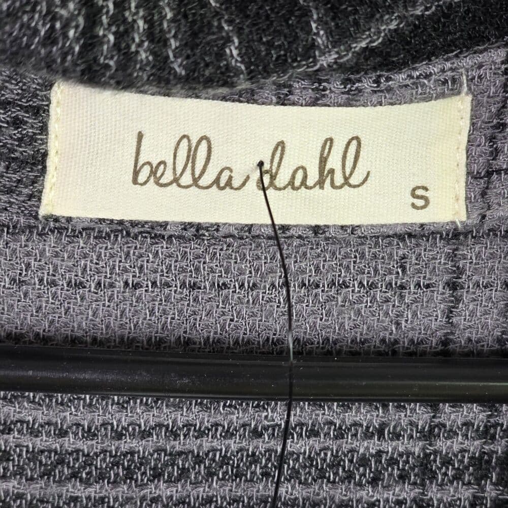 NWT Bella Dahl Women’s Small Black‎ & Gray Checkered Shirt Dress - Thumbnail 3