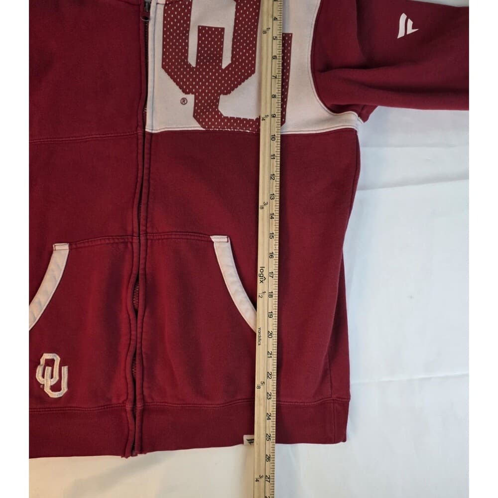 Vintage Fanatics Oklahoma Sooners Adult‎ Medium Red Hoodie - Thumbnail 8