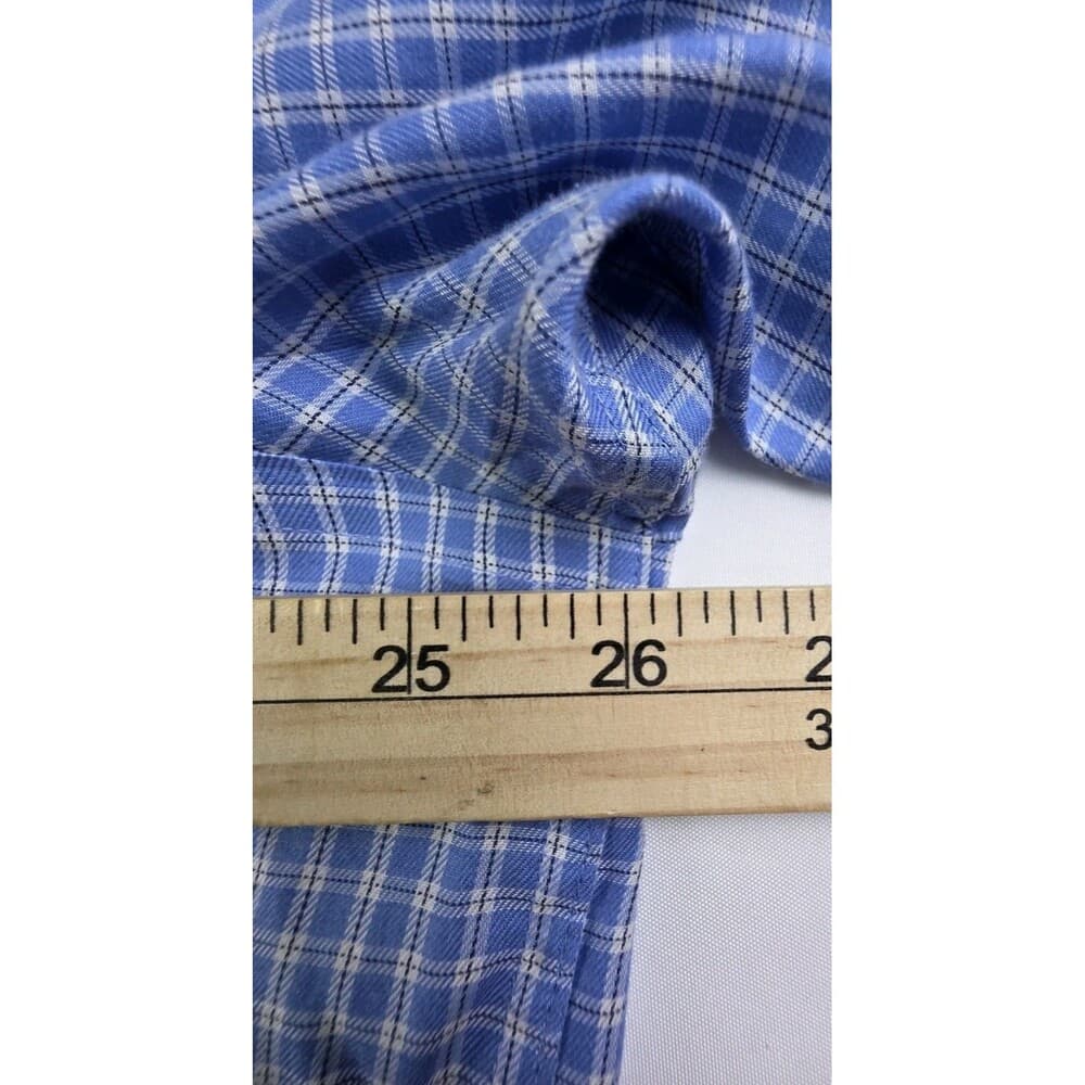 Daniel Cremieux Mens XL Blue Checkered Button Up Long‎ Sleeve Shirt - Thumbnail 6
