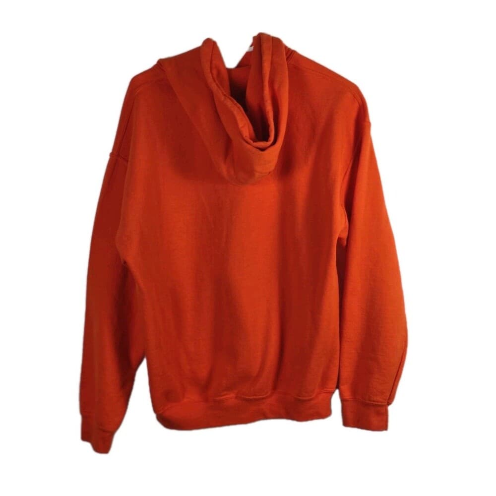 Clemson Tigers Men's Medium Orange Hoodie‎ Sweatshirt * Missing Hoodie String* - Thumbnail 4