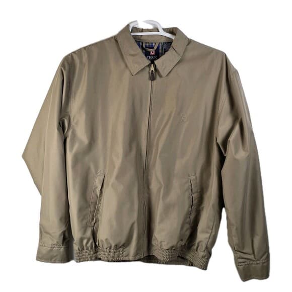 Vintage Chap's Men's Large Tan Long Sleeve‎ Full Zip Jacket - Thumbnail 11