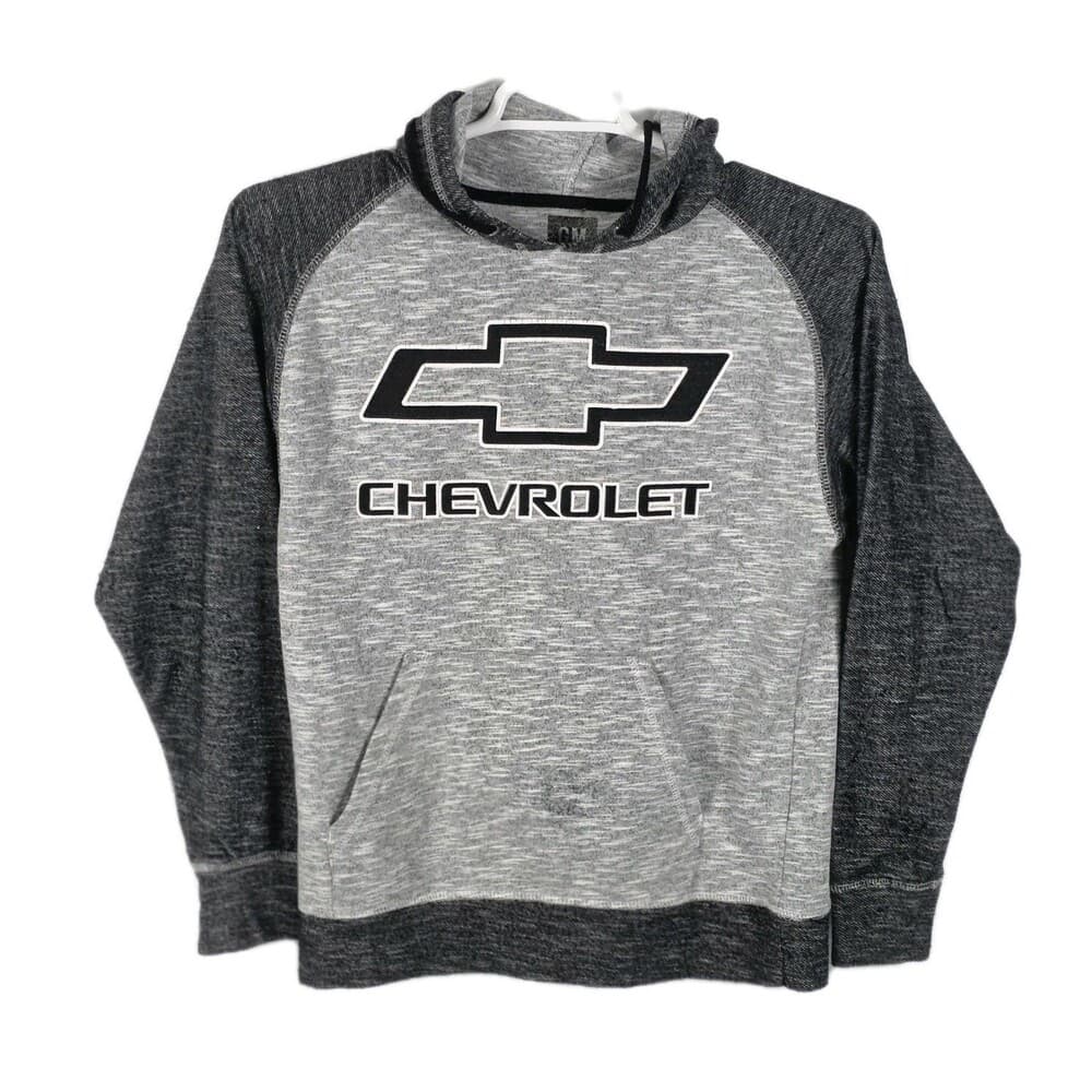 GM Chevrolet Men’s Small Black & Gray Long Sleeve Hoodie. - Thumbnail 7