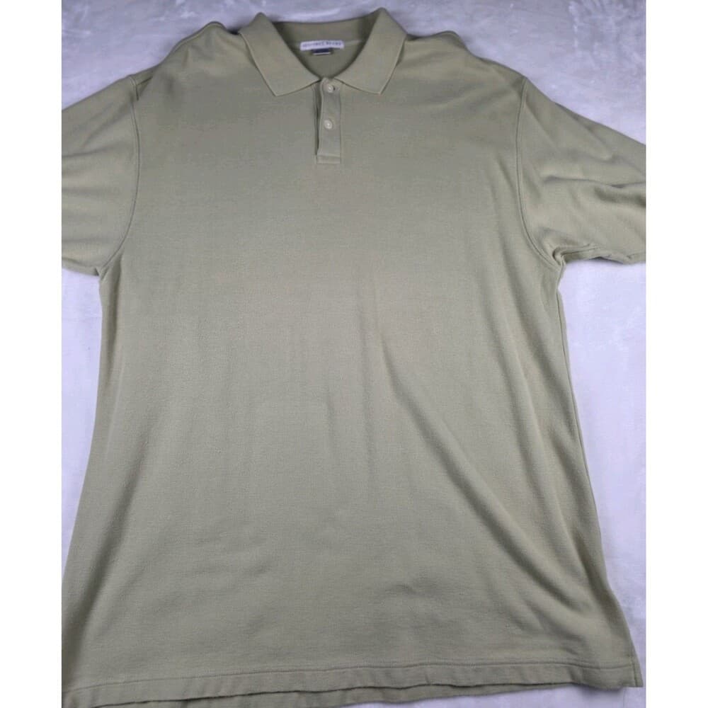 Geoffrey Beene Men’s XL (3) Yellow/Green Stripes‎ And Green Solid Short Sleeve - Thumbnail 4