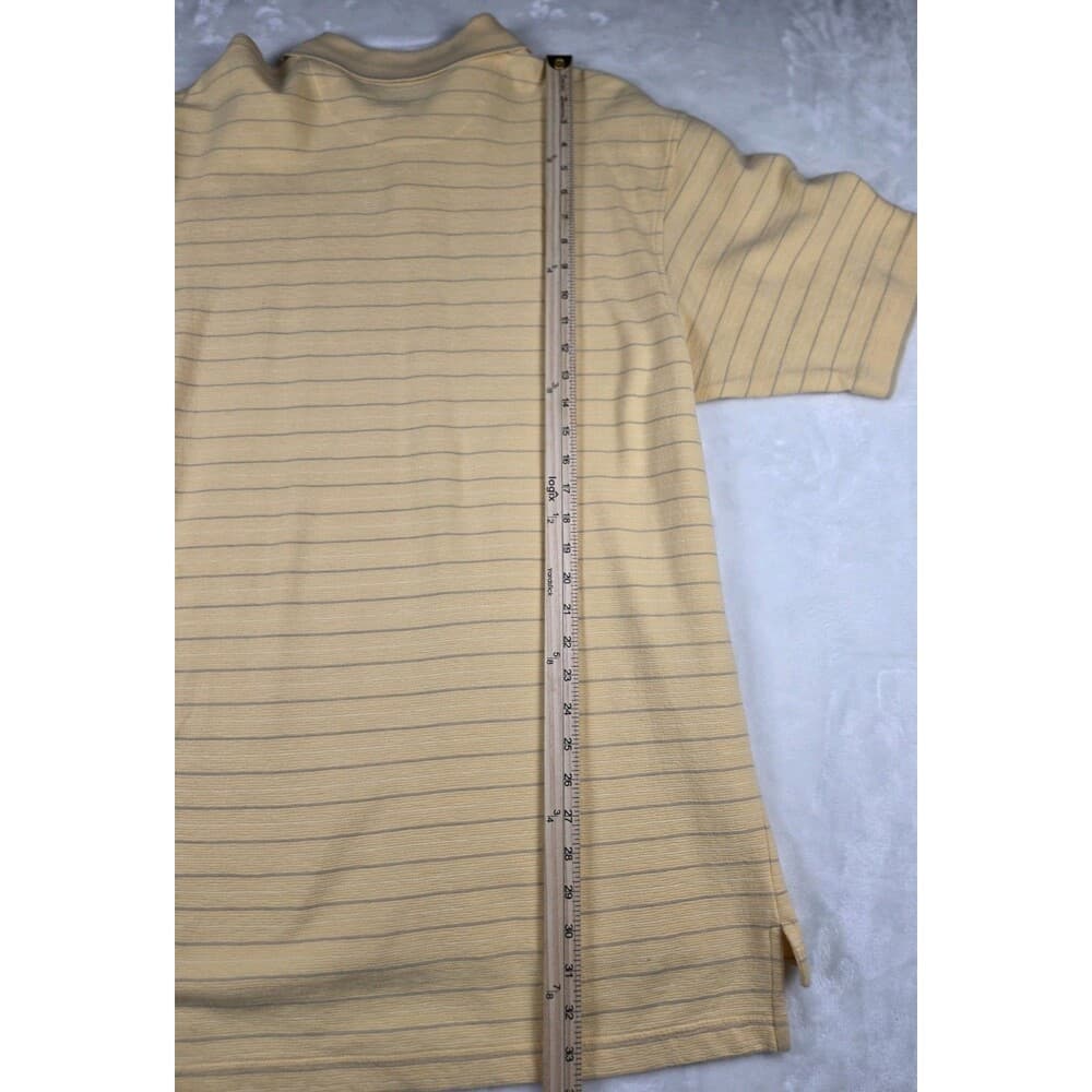 Geoffrey Beene Men’s XL (3) Yellow/Green Stripes‎ And Green Solid Short Sleeve - Thumbnail 8