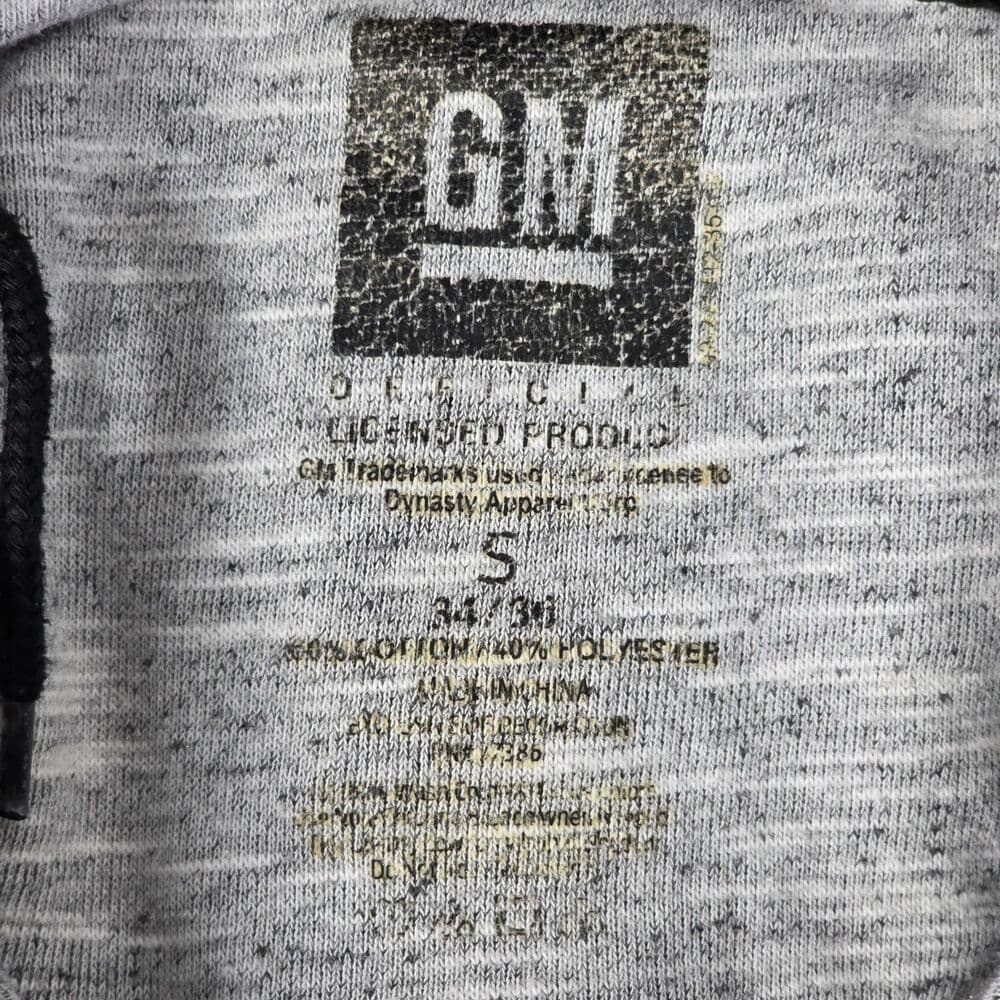 GM Chevrolet Men’s Small Black & Gray Long Sleeve Hoodie. - Thumbnail 3