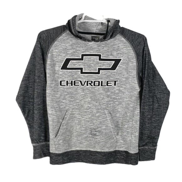 GM Chevrolet Men’s Small Black & Gray Long Sleeve Hoodie. - Thumbnail 8