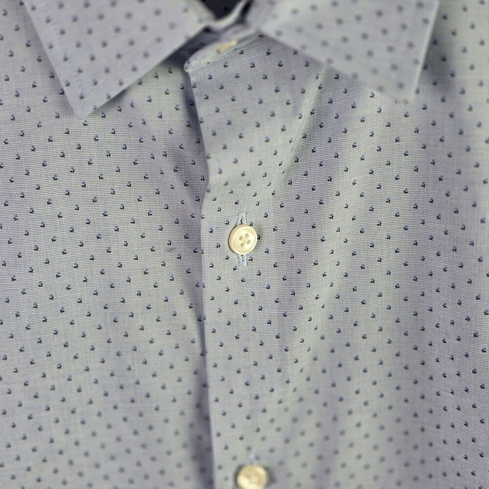 Fairlane Men's Large Blue Plaid No Stretch Long Sleeve Button Down Shirt - Thumbnail 2