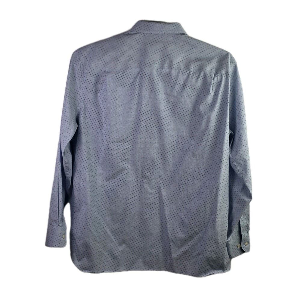 Fairlane Men's Large Blue Plaid No Stretch Long Sleeve Button Down Shirt - Thumbnail 5