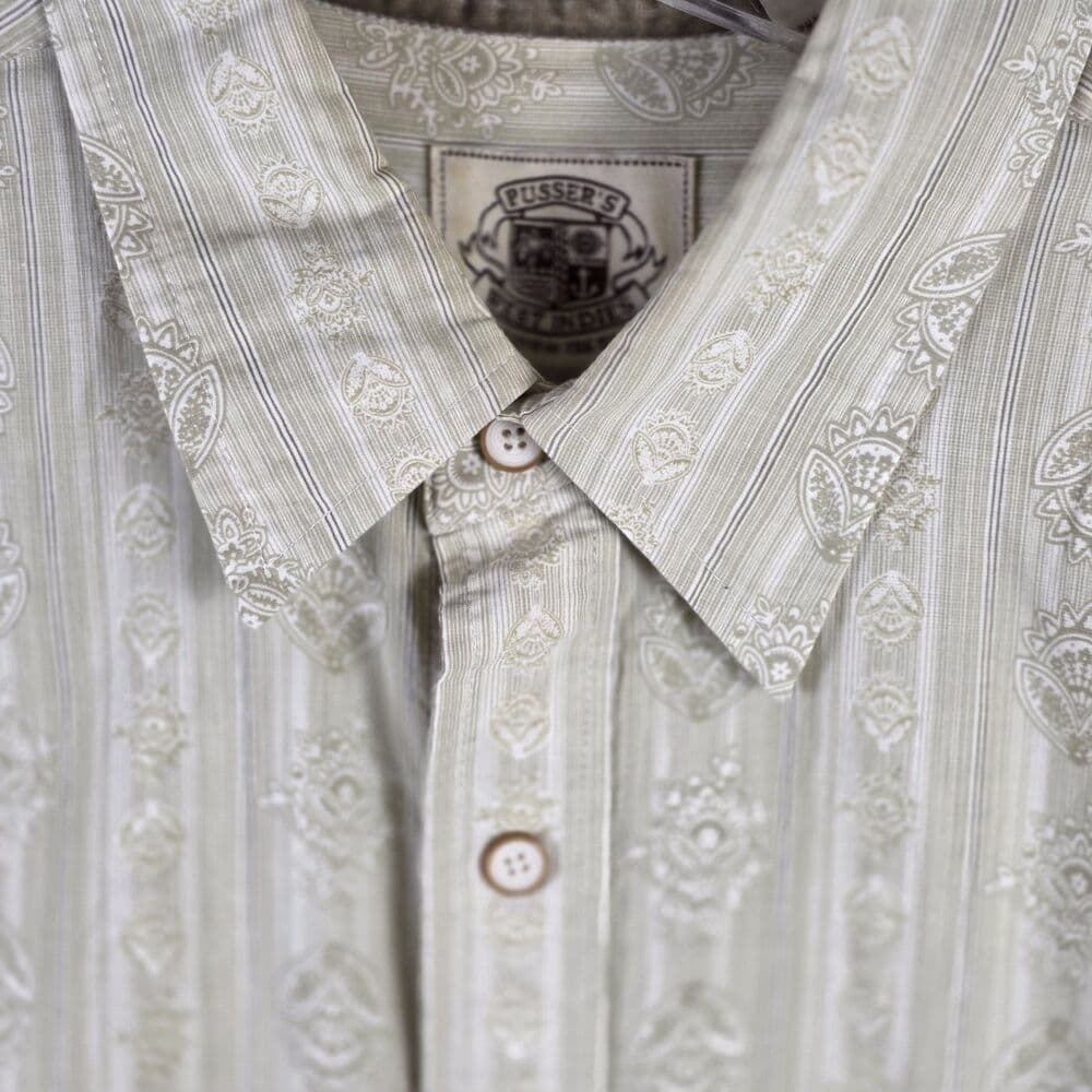 Pusser's West Indies Men's XL Bamboo Blend Hawaiian Button Down Shirt - Thumbnail 2