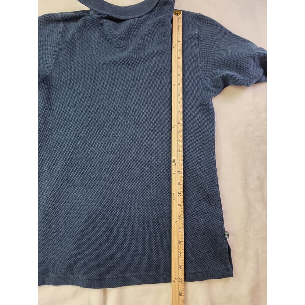 Tommy Bahama Men’s Medium Dark Blue 1/4 Button Short‎ Sleeve Shirt - Thumbnail 6