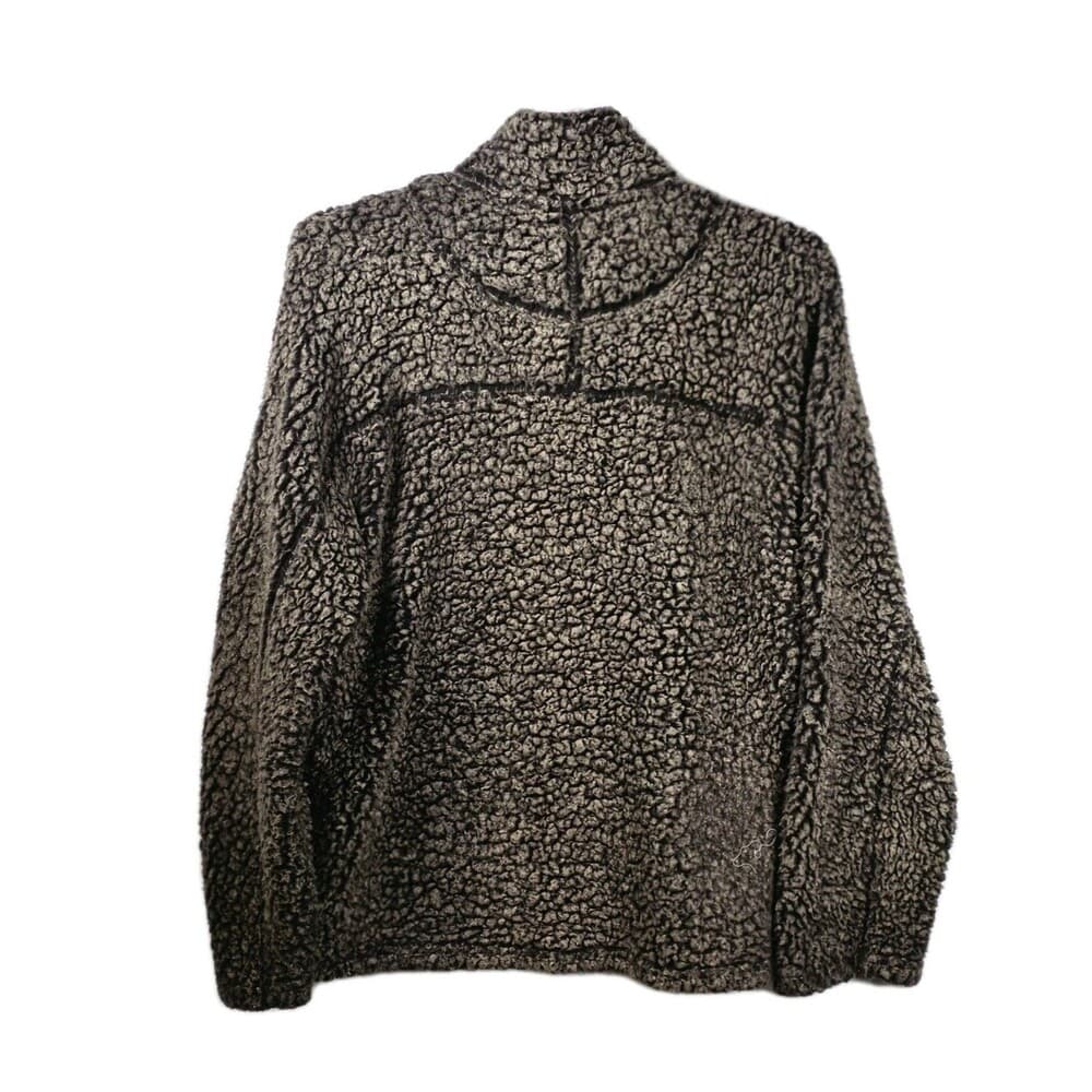 True Grit Pullover Men’s Medium Tan/Brown Sherpa Wooly Fleece 1/4 Zip‎ Pullover - Thumbnail 7