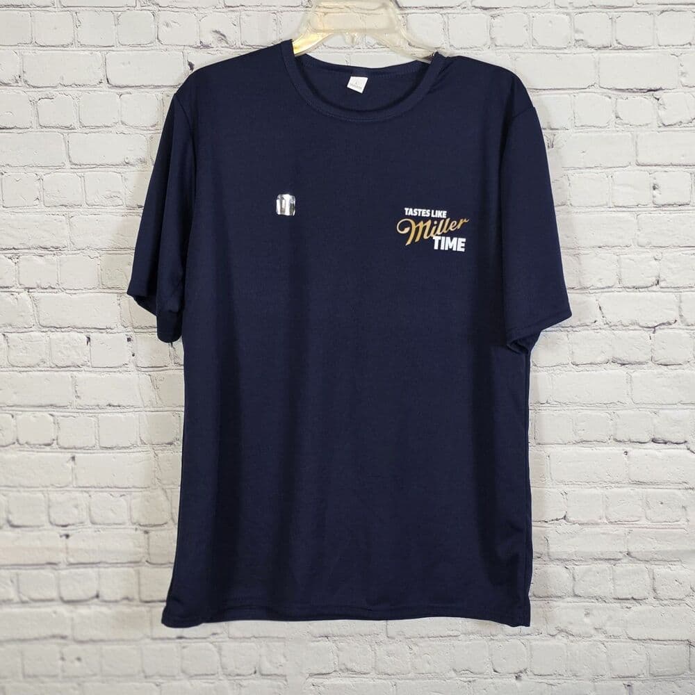 Miller Lite Men's Large Navy Blue Short Sleeve T-Shirt - Thumbnail 6