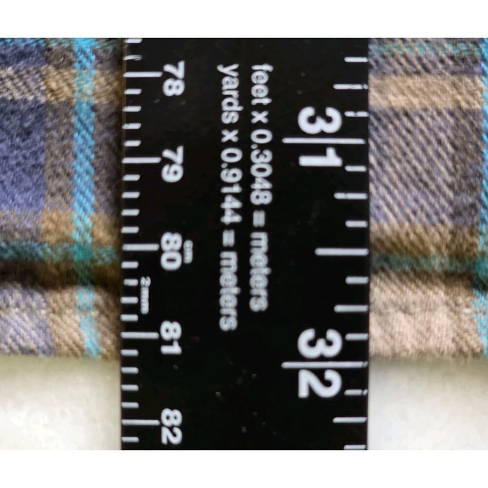 Duluth Trading Co Men's XL Brown & Blue Plaid Long‎ Sleeve Flannel Shirt - Thumbnail 6