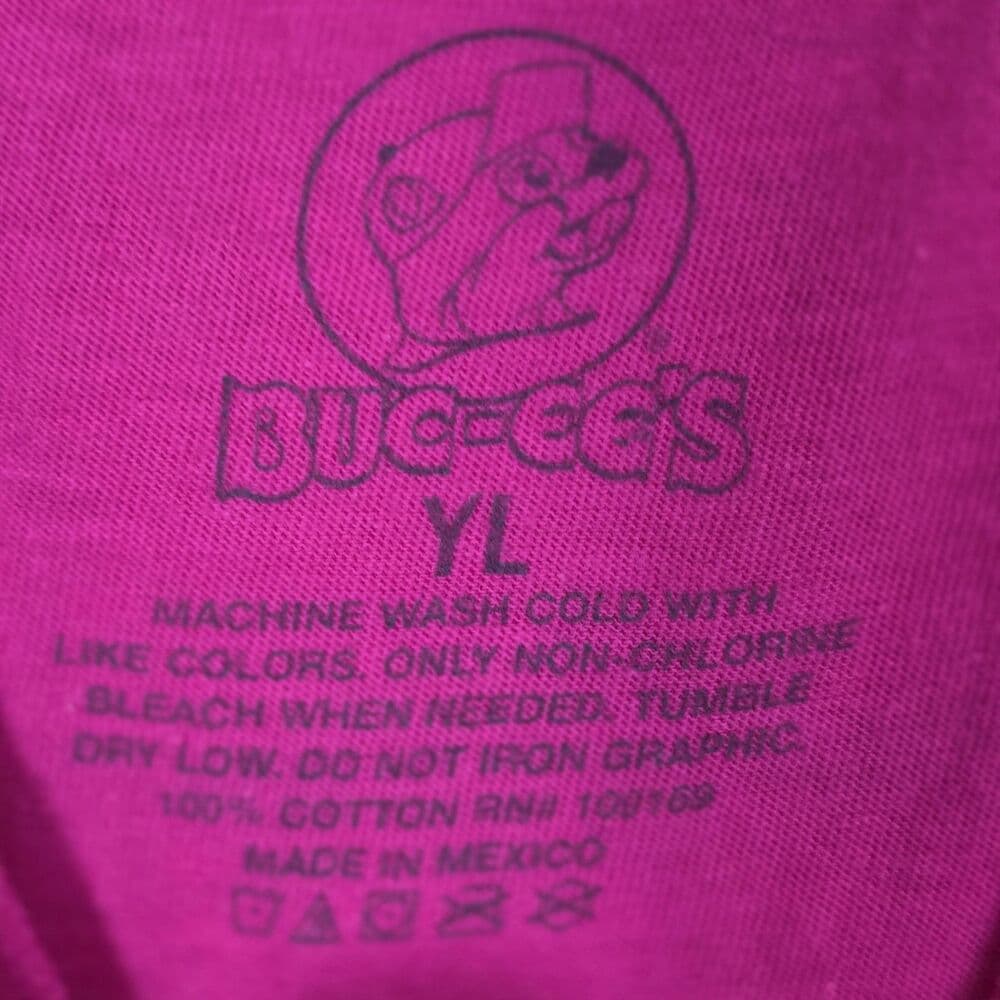 Bucees Youth Large Pink " Happiness , Sunshine & Buc-ees " Short Sleeve T-Shirt - Thumbnail 2