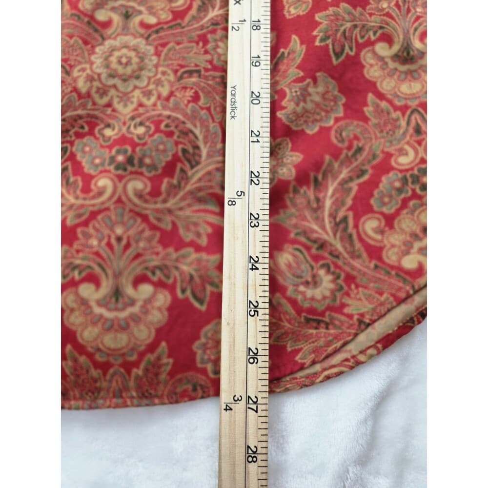 Lauren Ralph Lauren Women's Medium Floral Paisley Long Sleeve Pajama Top - Thumbnail 8