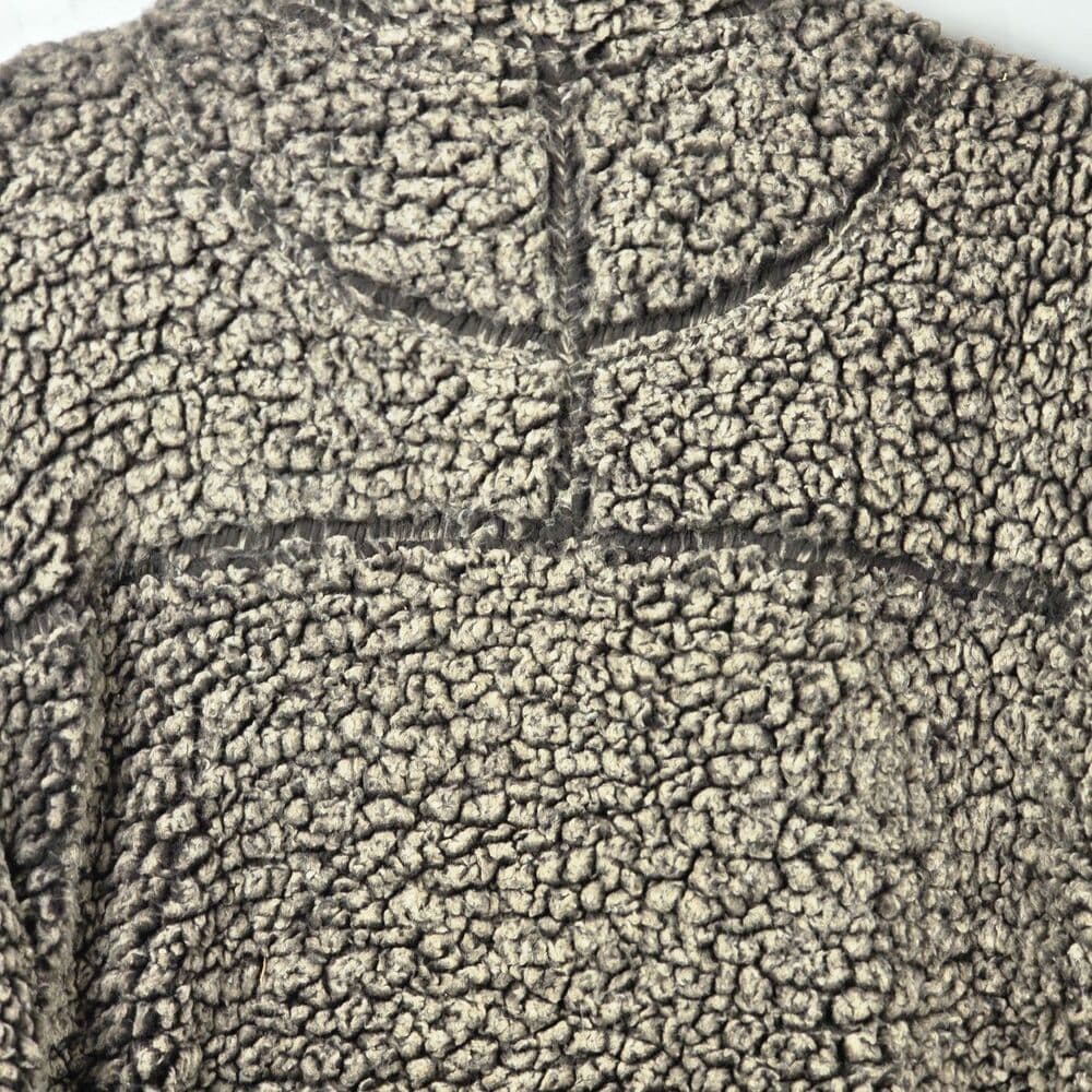 True Grit Pullover Men’s Medium Tan/Brown Sherpa Wooly Fleece 1/4 Zip‎ Pullover - Thumbnail 6