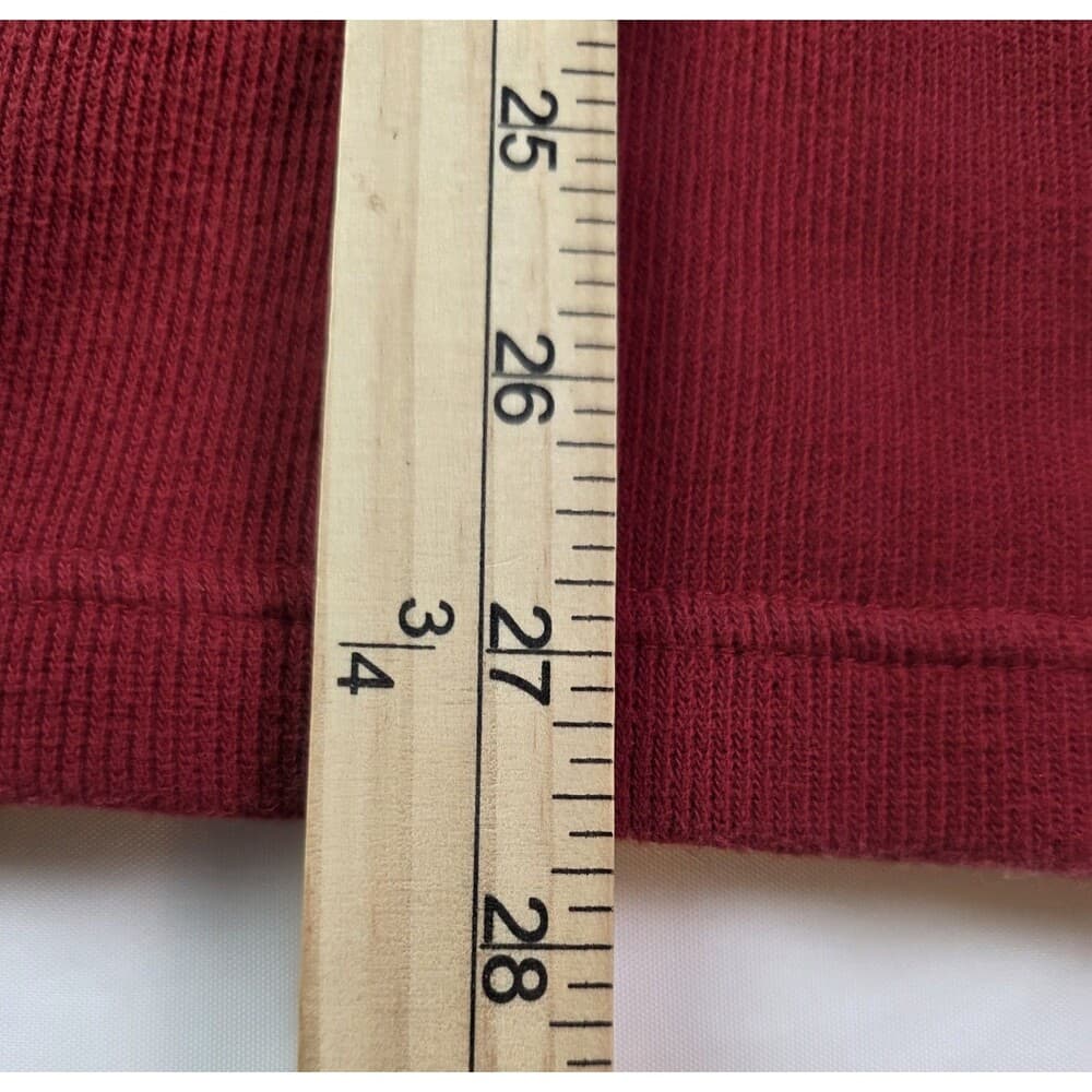 Izod Men's Size XL‎ Red Long Sleeve Solid Shirt - Thumbnail 6