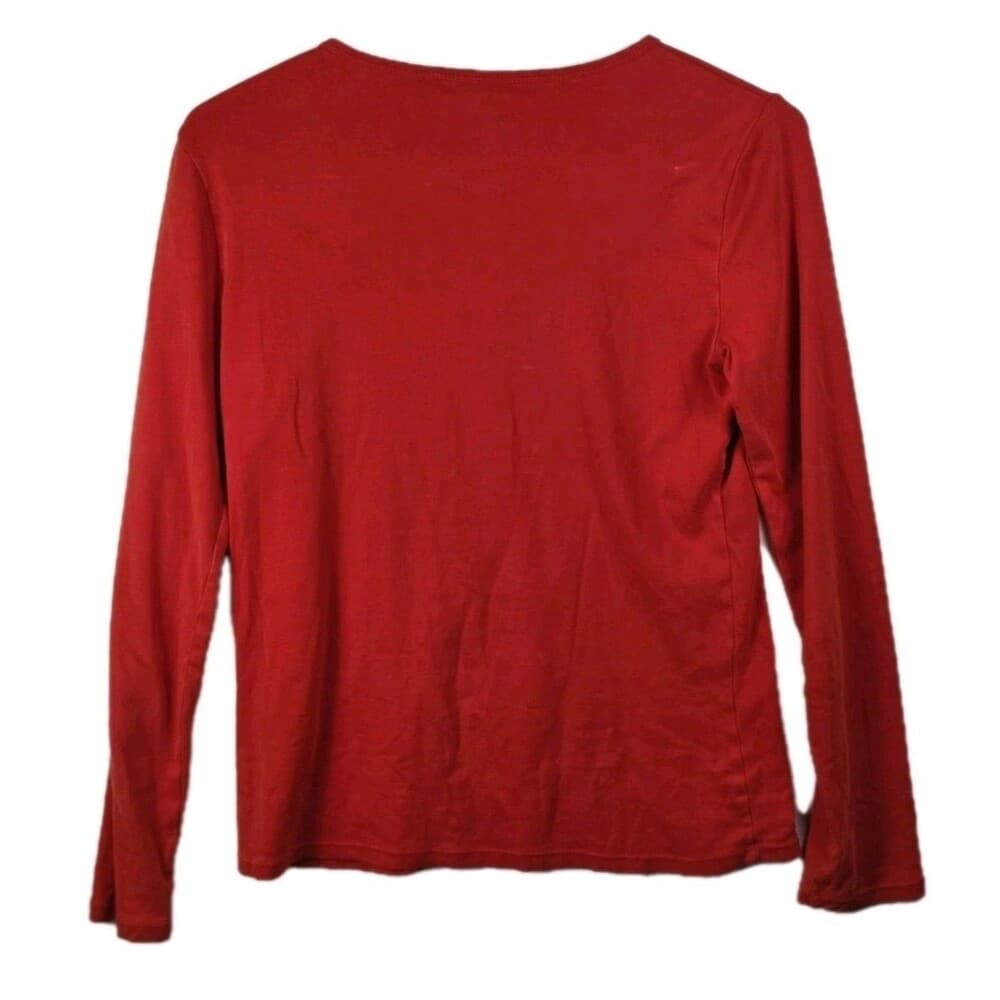 Ralph Lauren Shirt Women's XL Red Round Neck Shirt * Missing Tag‎ * - Thumbnail 2