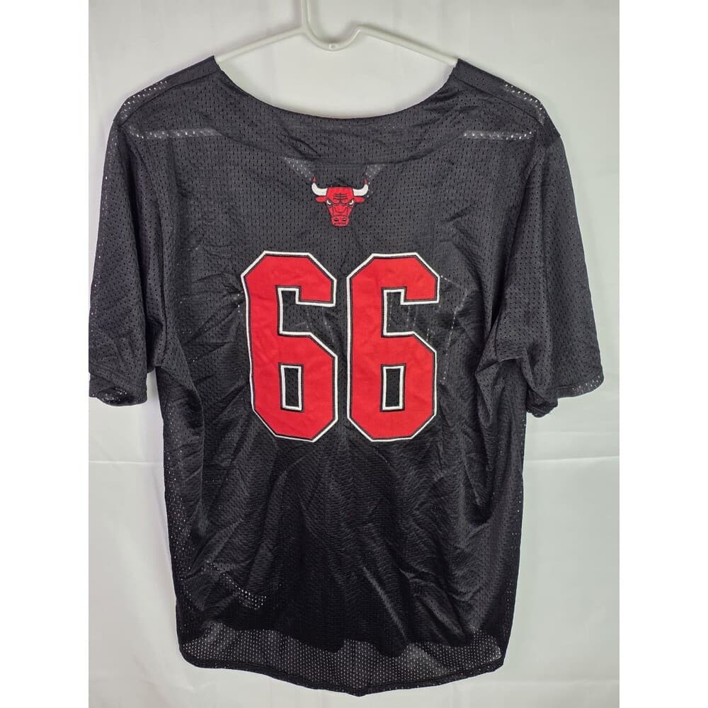 Chicago Bulls Men’s Large Mesh NBA Button Up‎ Jersey - Thumbnail 5