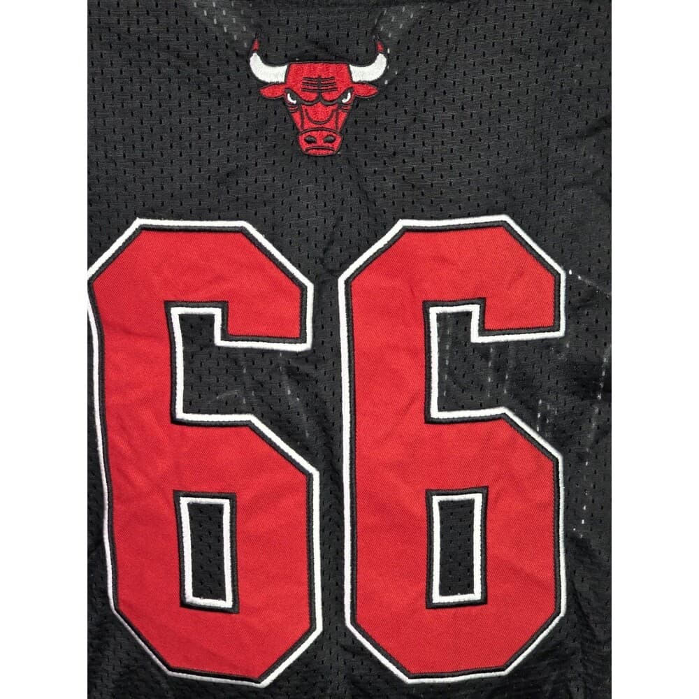 Chicago Bulls Men’s Large Mesh NBA Button Up‎ Jersey - Thumbnail 4
