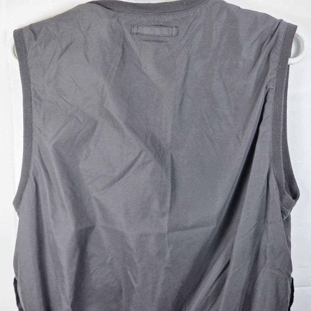 Vintage IZOD Men's Large Black Nylon Golf Mesh‎ Lined Windbreaker Vest - Thumbnail 6