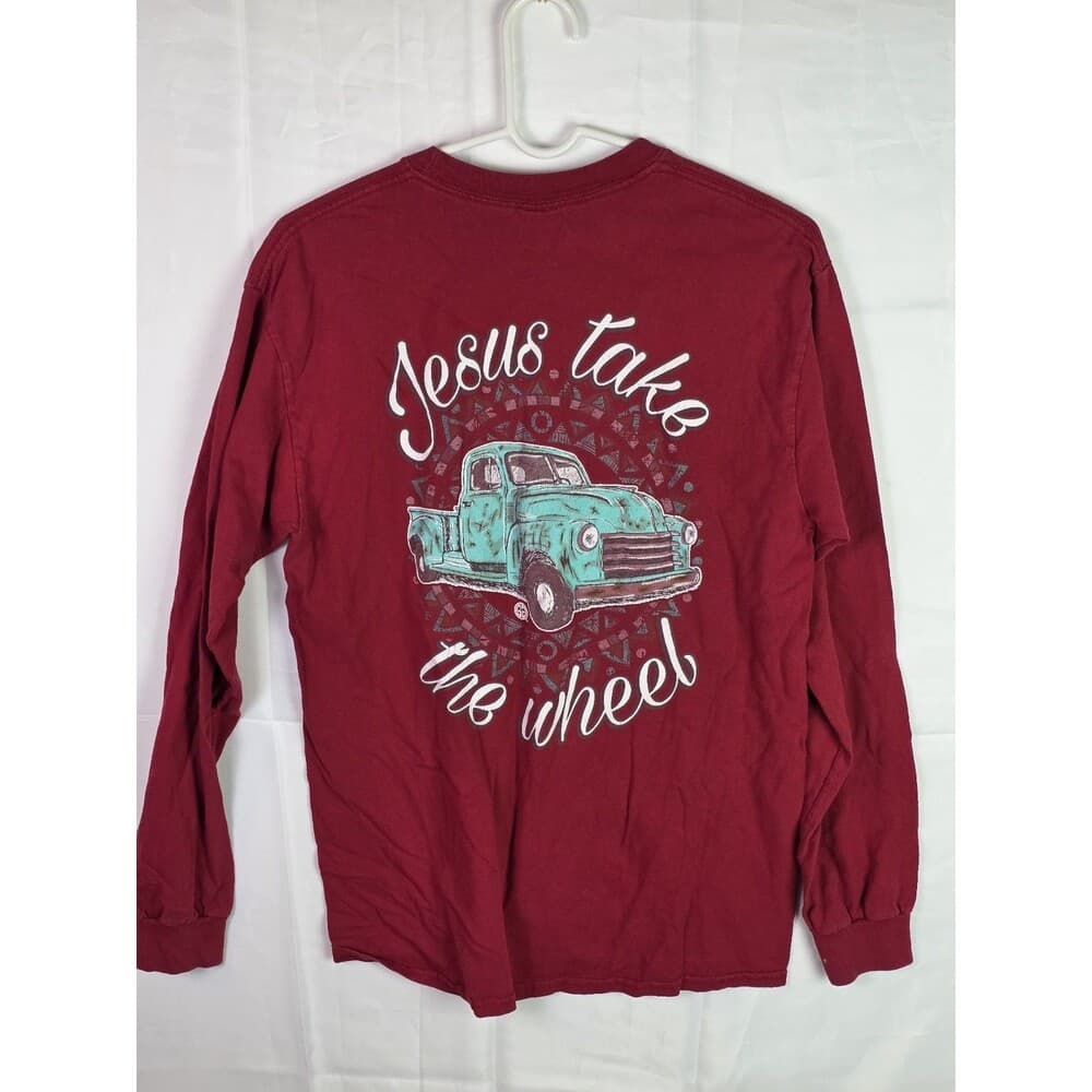 Girlie Girl‎ Original Women's Medium Red Long Sleeve T-Shirt - Thumbnail 5