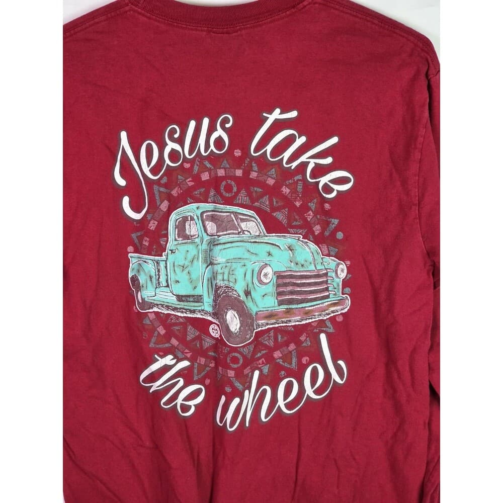 Girlie Girl‎ Original Women's Medium Red Long Sleeve T-Shirt - Thumbnail 6