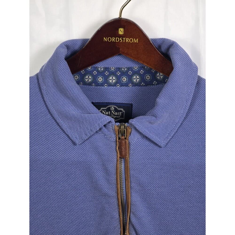 Nat Nast‎ Mens Size XXL 1/4 Zip Cotton Pullover With FLaws - Thumbnail 12