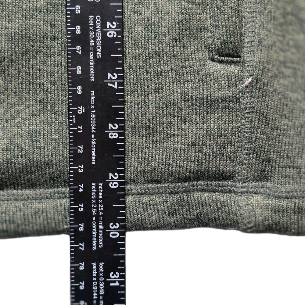 Croft & Barrow Men's Large Olive Green 1/4 Zip Long Sleeve Pullover - Thumbnail 7