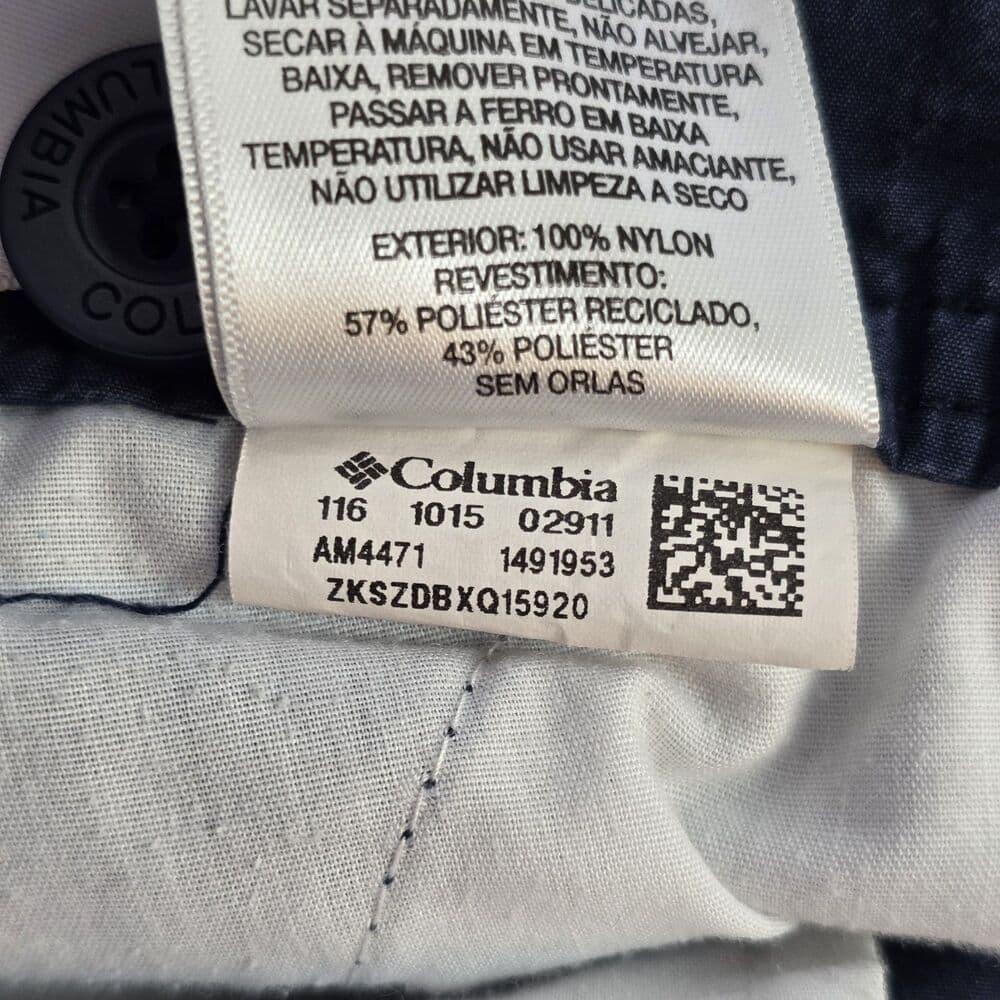 Columbia Men's Size 38 Navy Blue Casual Shorts 10" Inseam - Thumbnail 2