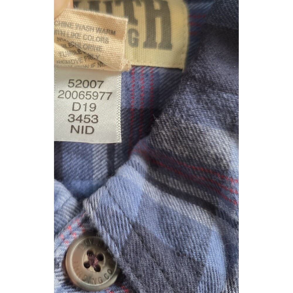 Duluth‎ Men's Size LargeTall Blue Plaid Free Flannel Button Up Shirt - Thumbnail 4