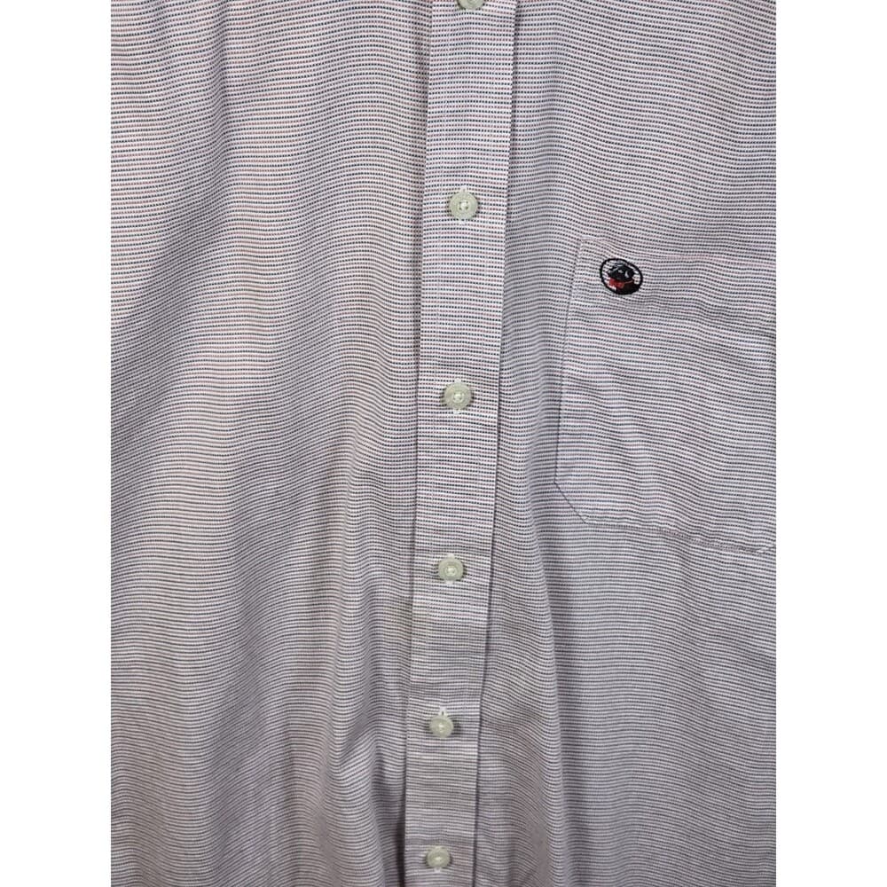 Southern Proper Men's Medium Striped‎ Short Sleeve Button Up Shirt - Thumbnail 2