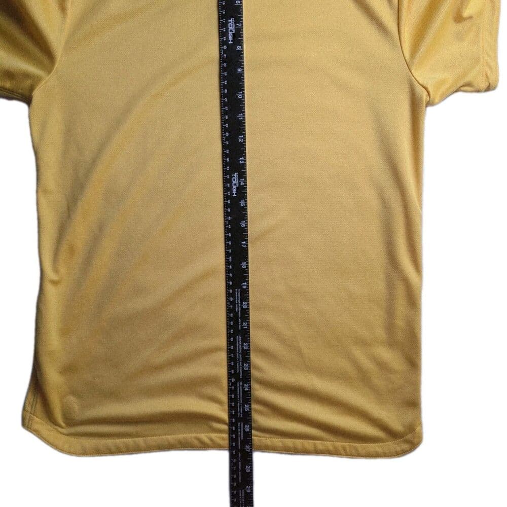 Nike Golf Men's Medium Bright Yellow Dri-Fit Short Sleeve Polo Shirt - Thumbnail 7