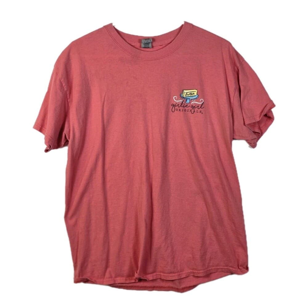 Girlie Girl Women's Large Pink "Call Me Butter‎ Cause I'm On A Roll " T-Shirt - Thumbnail 8
