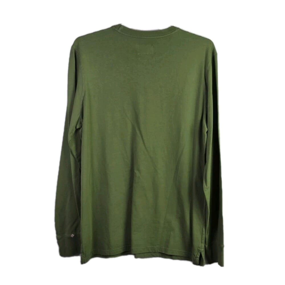 Goodfellows Men's Medium Green Knit Long Sleeve Shirt - Thumbnail 6