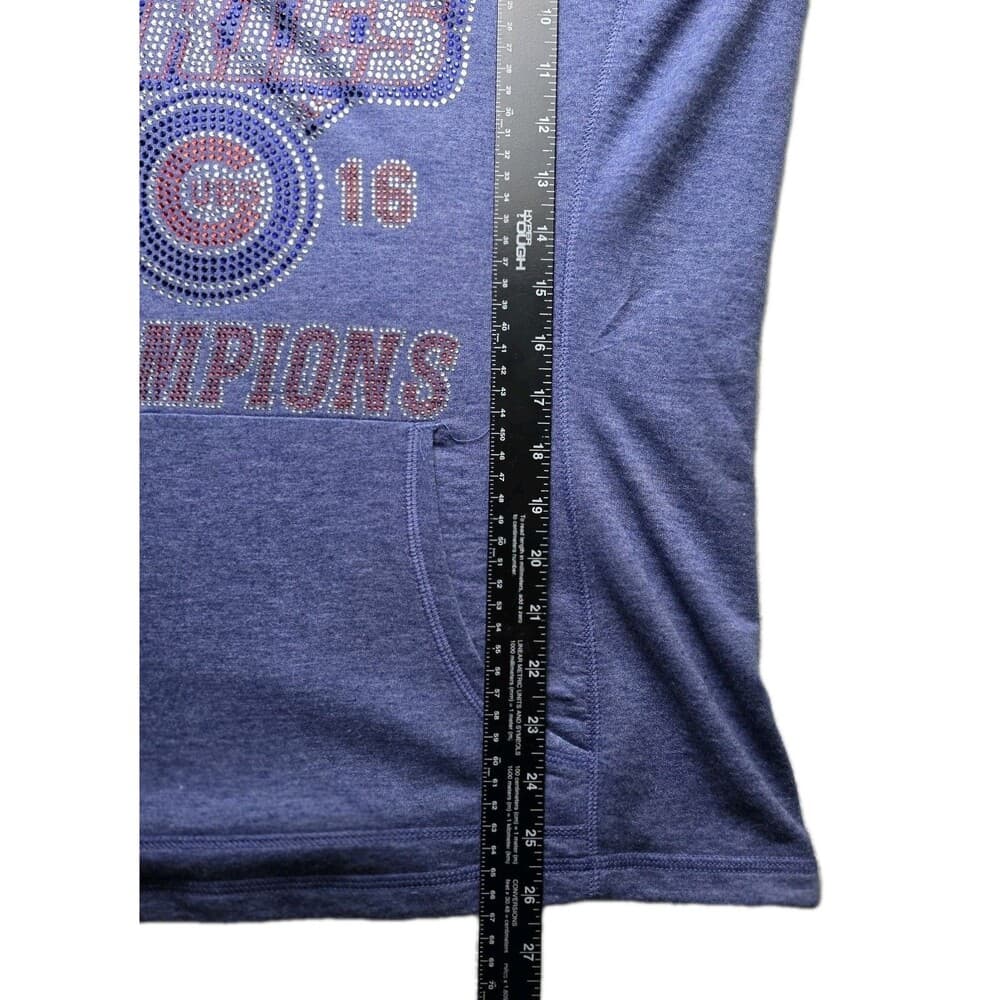 Chicago Cubs Women's Large Blue 2016 World Series Champions Hoodie - Thumbnail 6