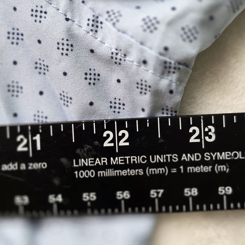 International Report Men's Large Blue Geometric Long Sleeve Button Down Shirt - Thumbnail 6