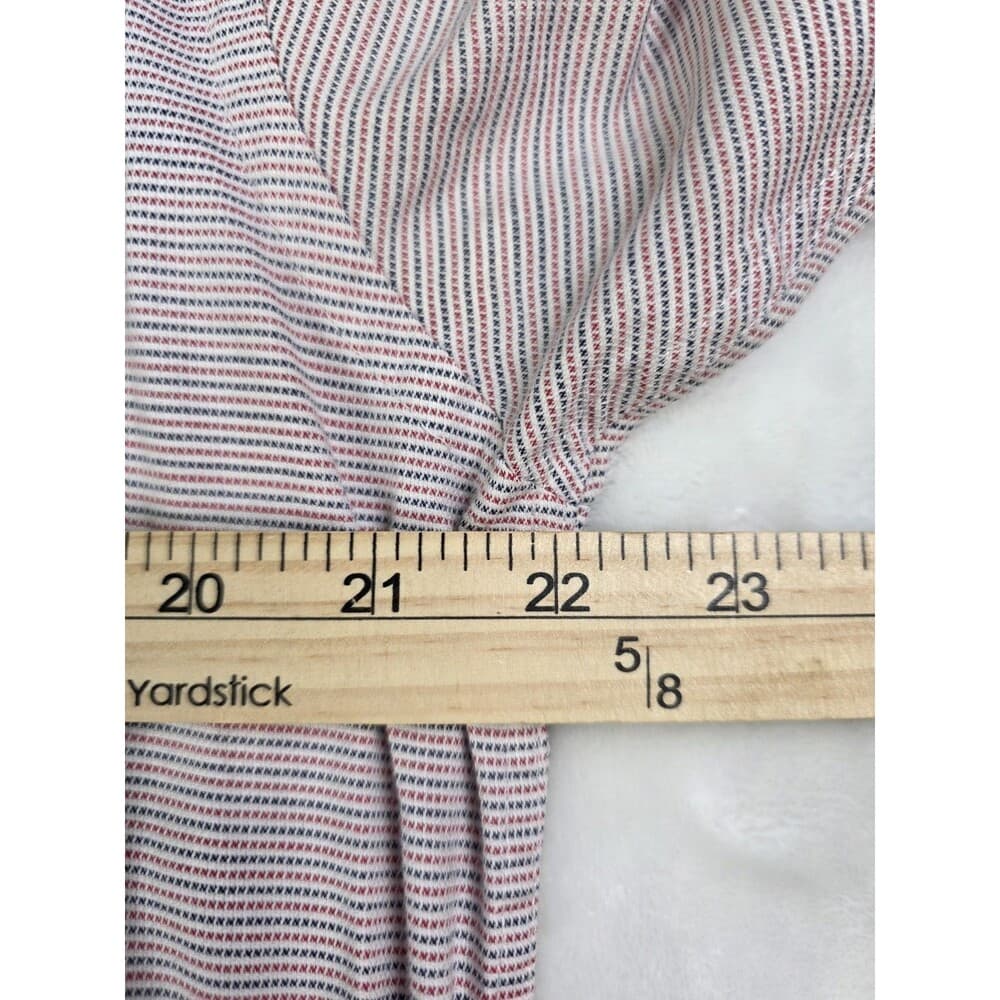 Southern Proper Men's Medium Striped‎ Short Sleeve Button Up Shirt - Thumbnail 5