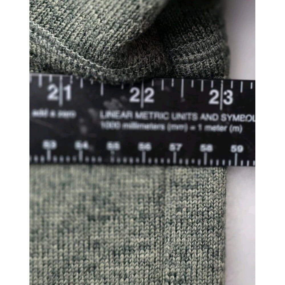 Croft & Barrow Men's Large Olive Green 1/4 Zip Long Sleeve Pullover - Thumbnail 5