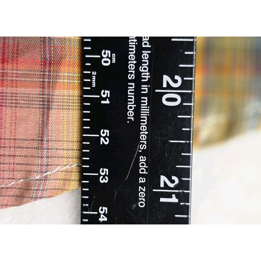 Roper Women's (7-9) Yellow Red Plaid Snap Long Sleeve Button Up Shirt - Thumbnail 8