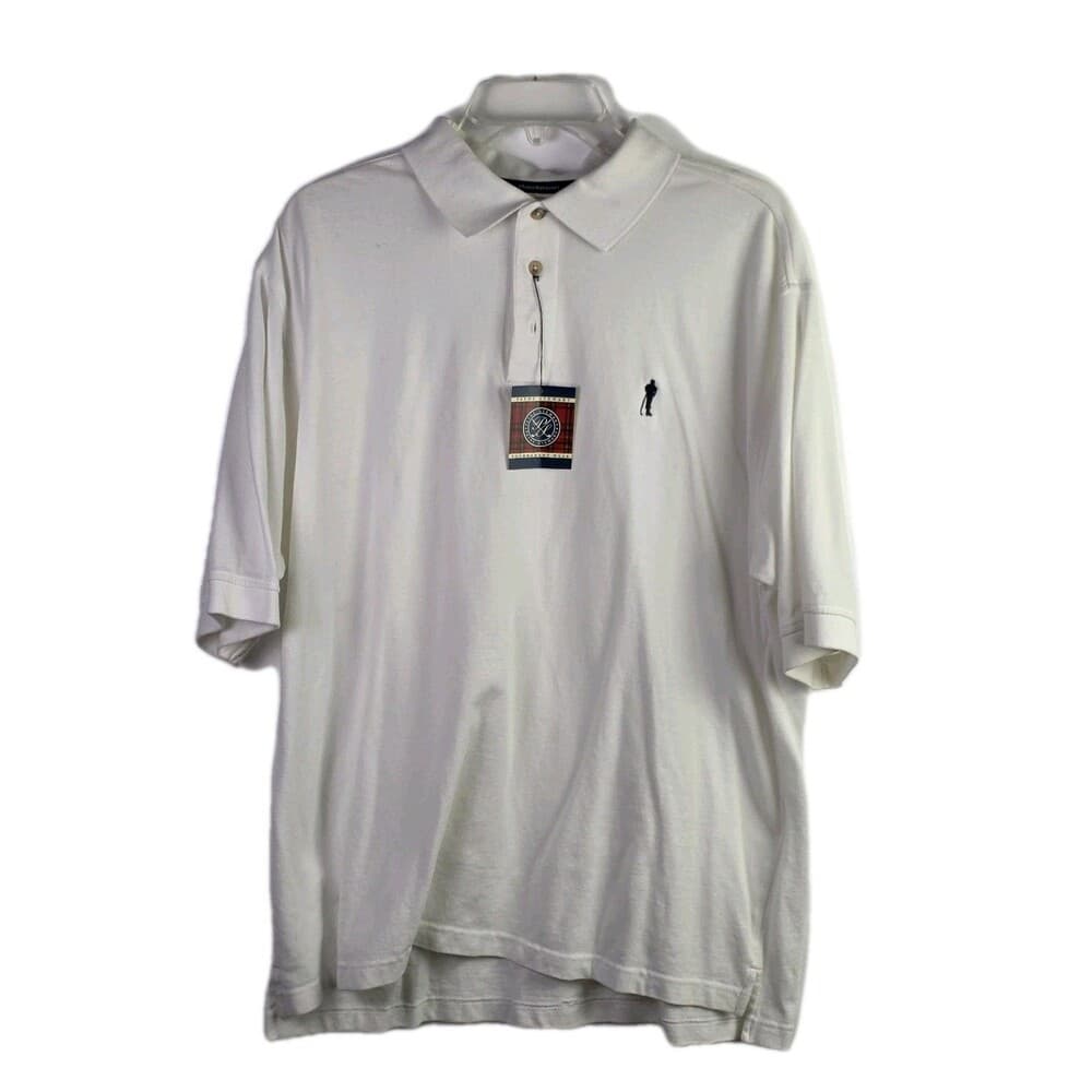 NWT Payne Stewart Men's XL White Short Sleeve Polo Shirt - Thumbnail 9