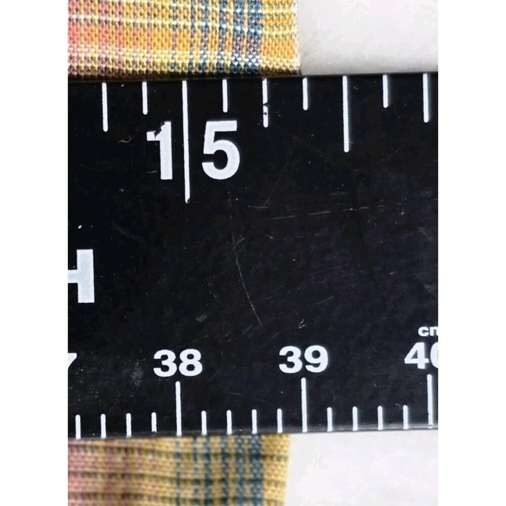 Roper Women's (7-9) Yellow Red Plaid Snap Long Sleeve Button Up Shirt - Thumbnail 4