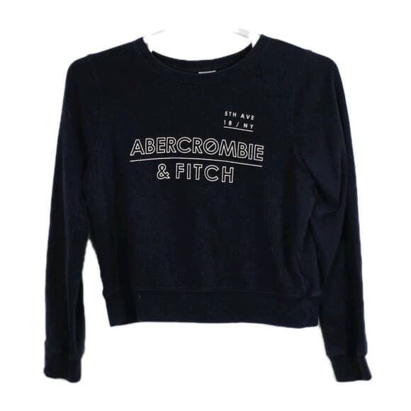 Abercrombie Womans Medium Navy‎ Blue Sweatshirt - Thumbnail 6