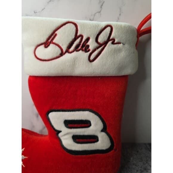 Vintage Dale Earnhardt Jr #8 Plush Christmas Stocking‎ 11" Team Beans Nascar - Thumbnail 4