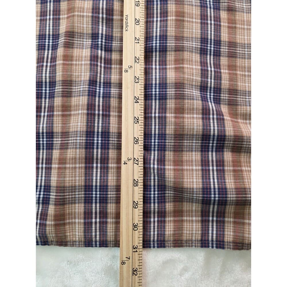 Wrangler Western Shirt XL Brown Plaid Brush Pearl Snap‎ Shirt - Thumbnail 7