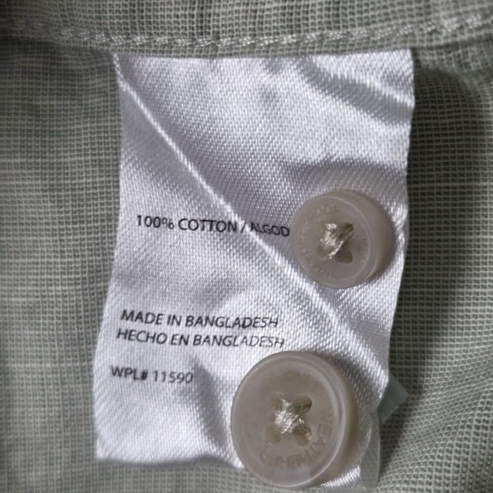 Weatherproof Men's XL Olive Green Short Sleeve Button Down Shirt - Thumbnail 4