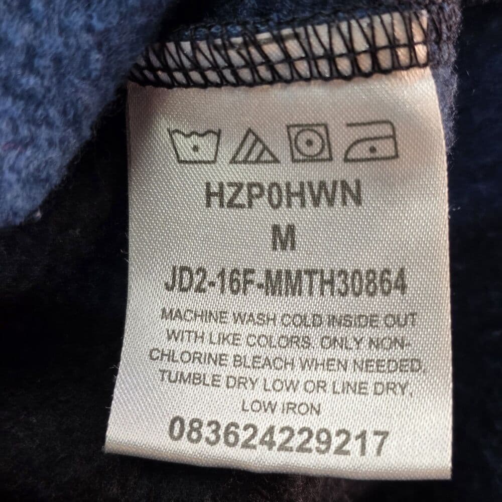 WRANGLER Premium Quality Flannel Men's Medium Fleece Blue Plaid Button‎ Up - Thumbnail 5