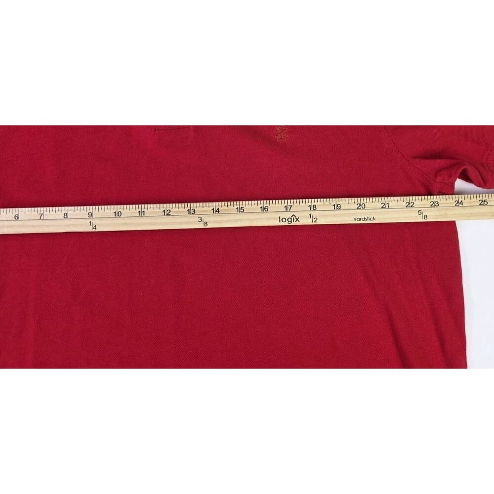 Izod‎ Heritage Men's XL Red Short Sleeve Polo Shirt - Thumbnail 4