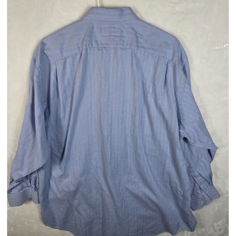 Daniel Cremieux Men's 17 - 33 Blue‎ Shirt with Pinstripes - Thumbnail 5