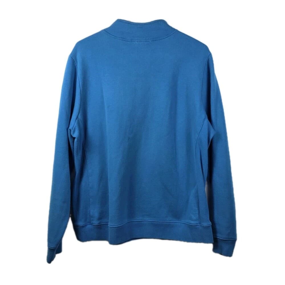 Izod Mens XL Light Blue‎ V-Neck Pullover Performx Sweatshirt - Thumbnail 7
